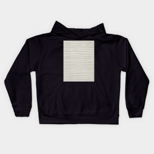 Horizontal Lines White on Beige Kids Hoodie